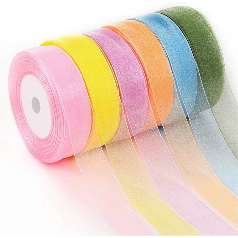 Ribbon Organza Roll - 50 Yards/Roll Organza Band Großhandel Geschenk