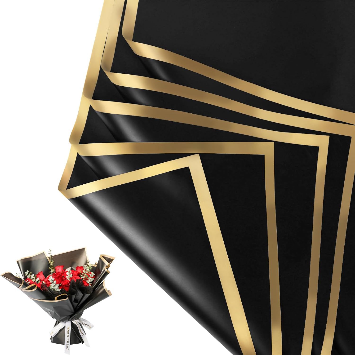 20 Blatt Goldrandige Wasserfes – Florist Flower Supply Bewertung und Preis