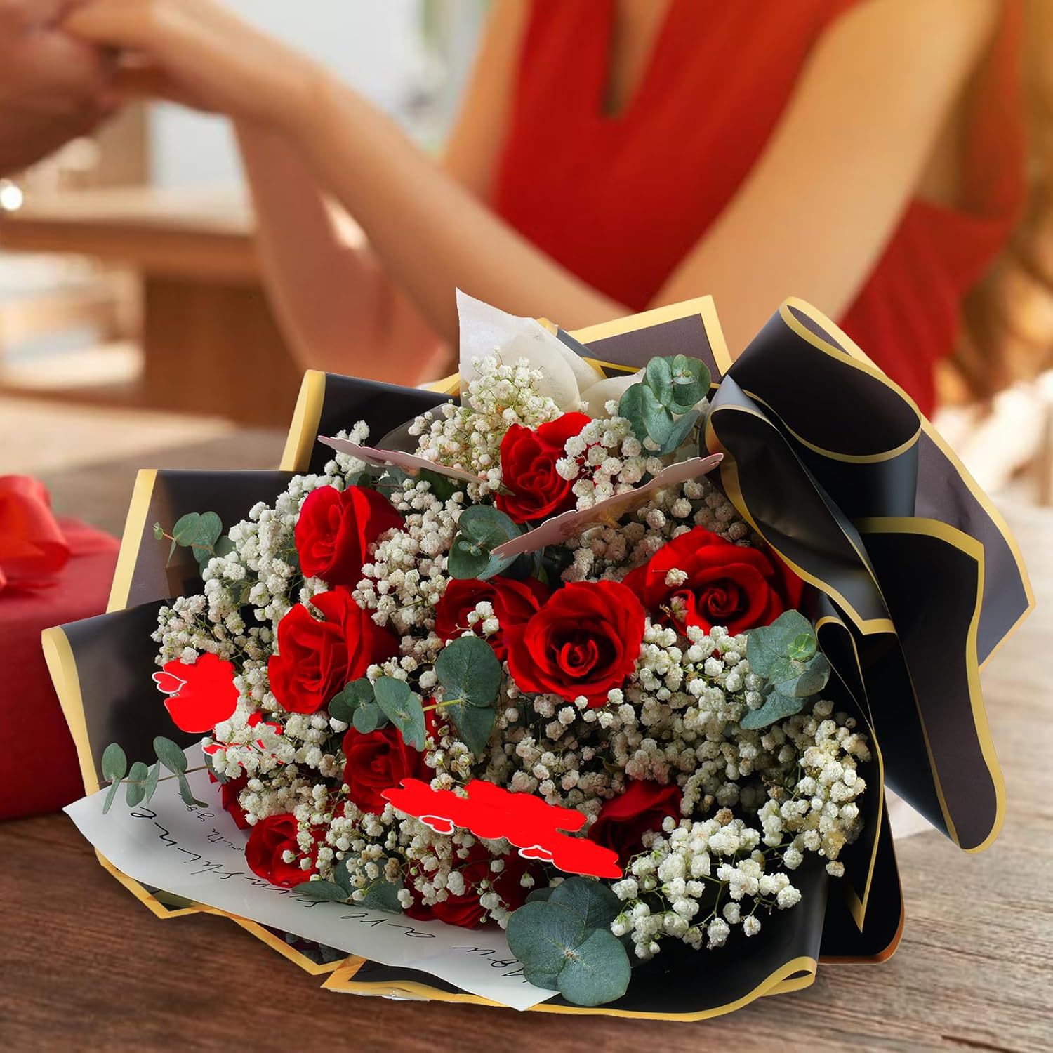 20 Blatt Goldrandige Wasserfes – Florist Flower Supply Bewertung und Preis