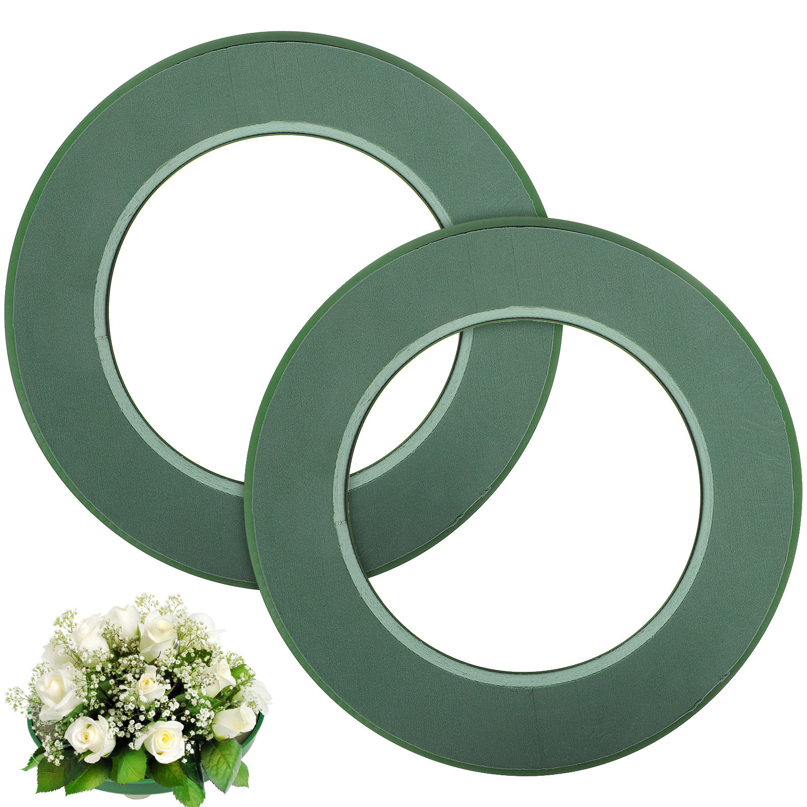 2 Stück Saugnapf-Blumenschaum- – Florist Wreath Supply Bewertung und Preis