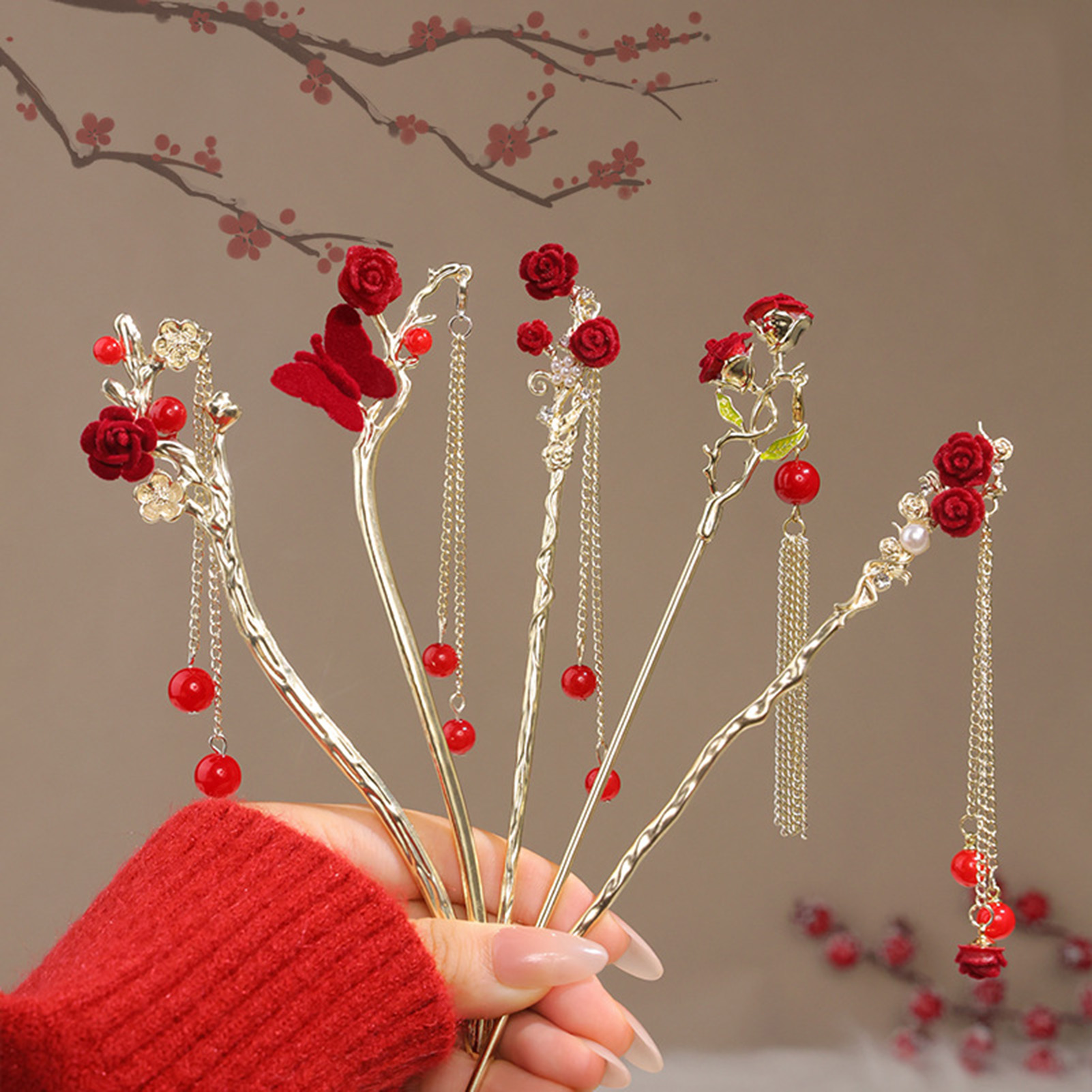 Haarnadel im chinesischen Stil – Flower Supply Bewertung und Preis