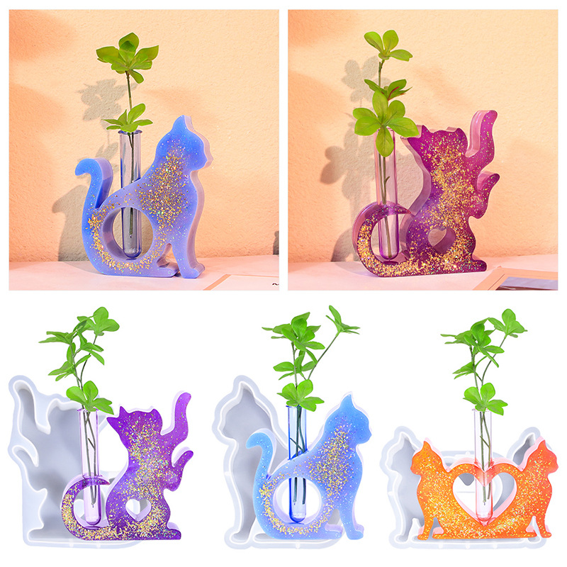 Katzenförmige Harzformen, Vase – Florist Supply Vases Bewertung und Preis