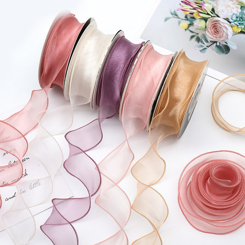 9Meter/Rolle transparente Seid – Ribbon Organza Roll Bewertung und Preis