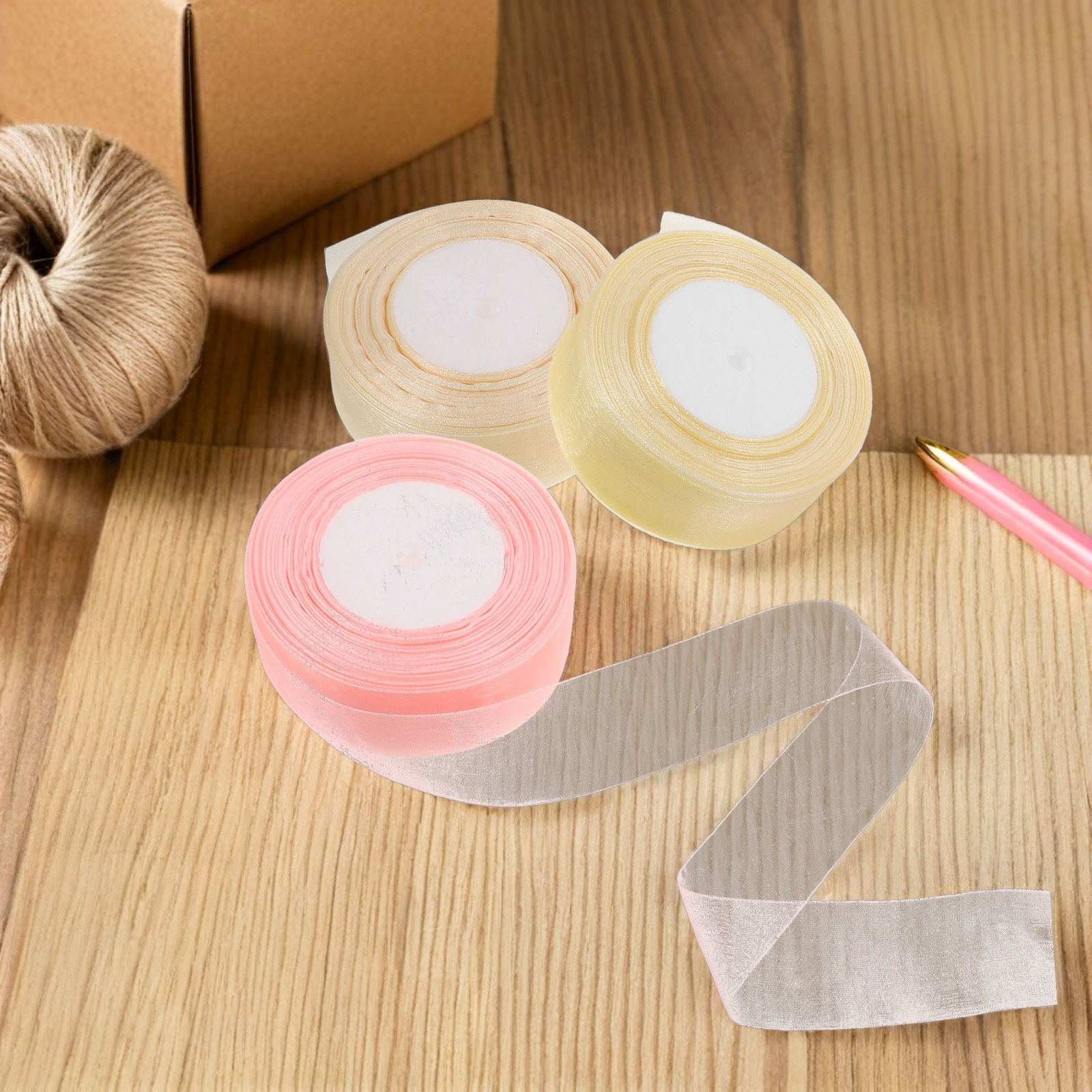 3 Rollen Transparentes Organza – Ribbon Organza Roll Bewertung und Preis