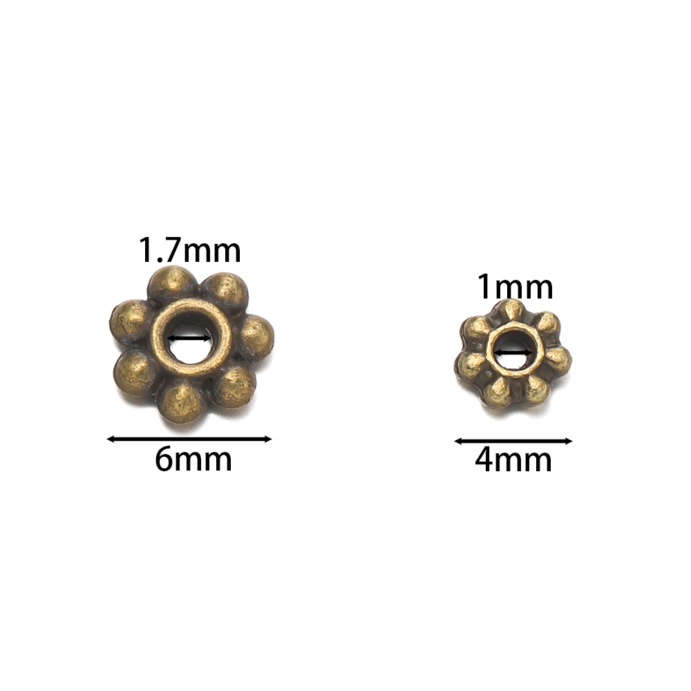 200 Stück 4/6 mm Legierung Sch – Flower Supply Bewertung und Preis