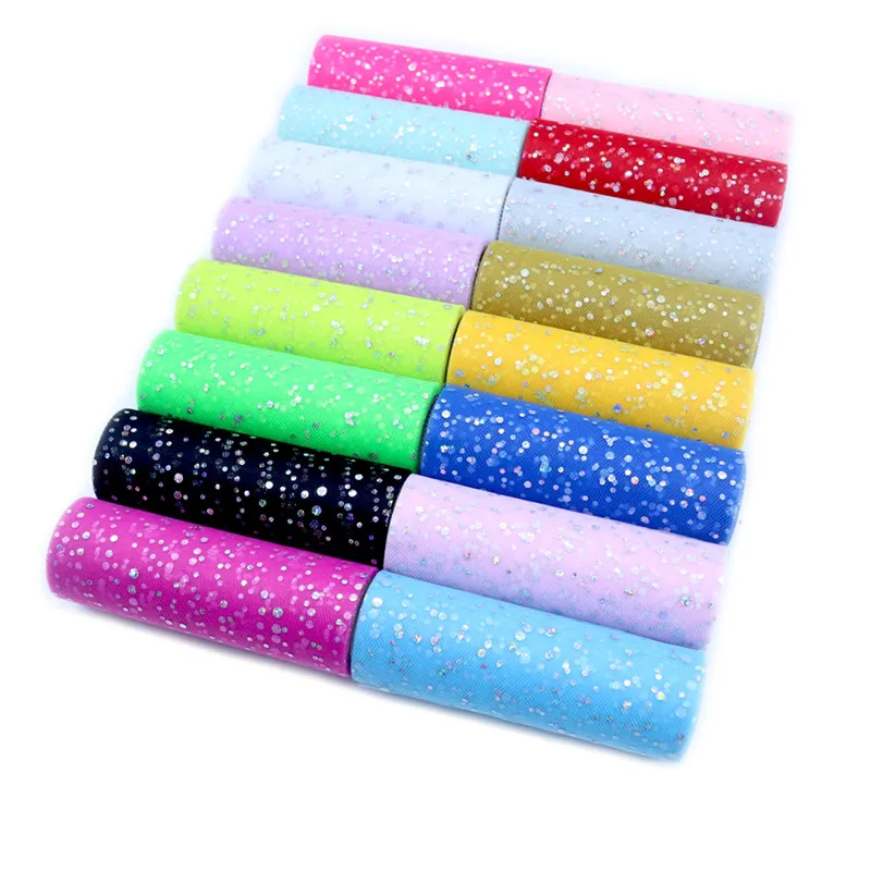 Glitter Pailletten Tüll Rolle  – Ribbon Organza Roll Bewertung und Preis