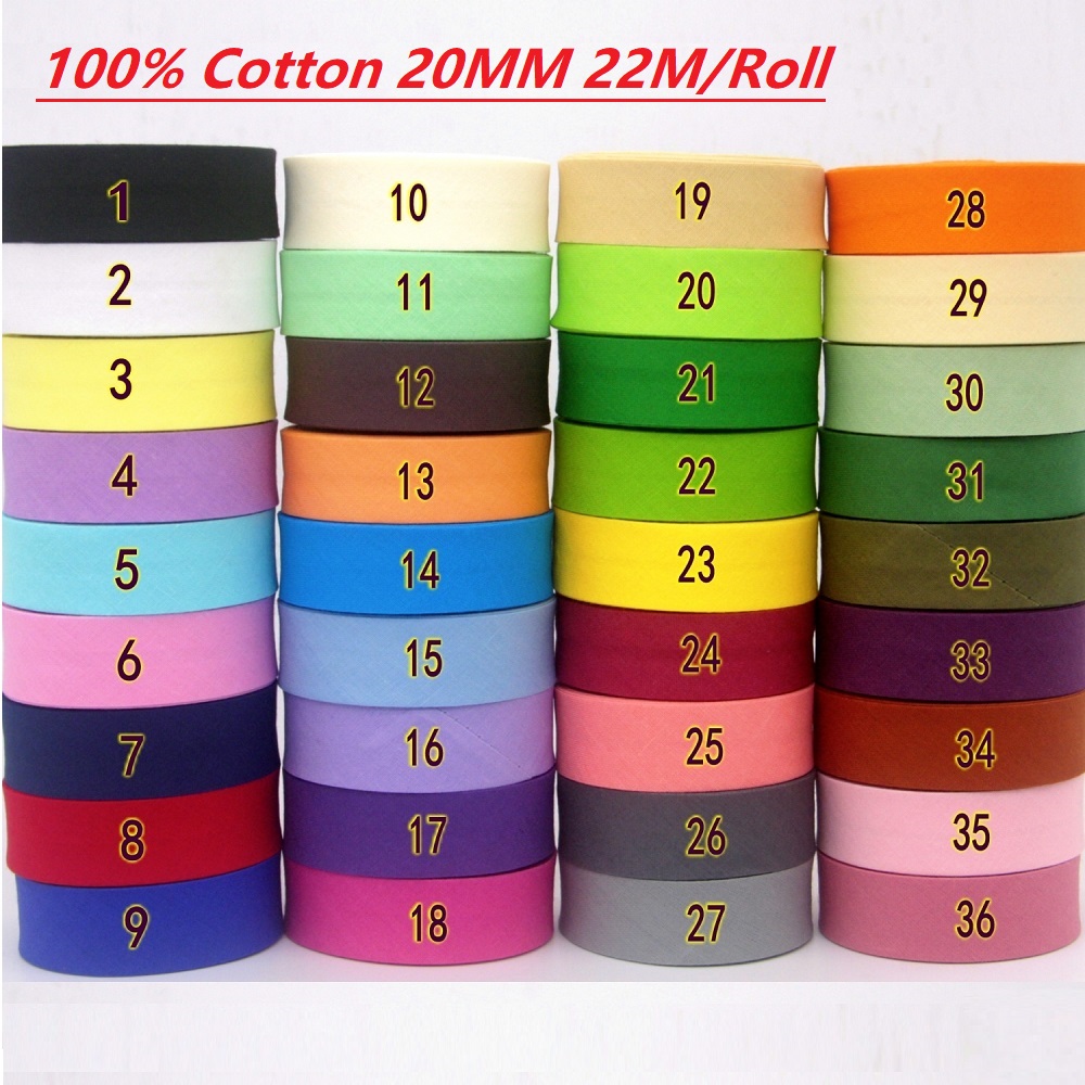 22m/Rolle 100% Baumwoll-Schräg – Ribbon Organza Roll Bewertung und Preis